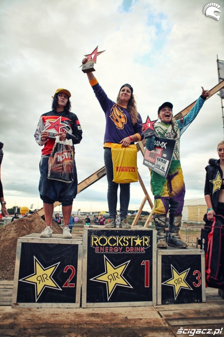 podium kobiet Rockstar Mad Skillz Festival