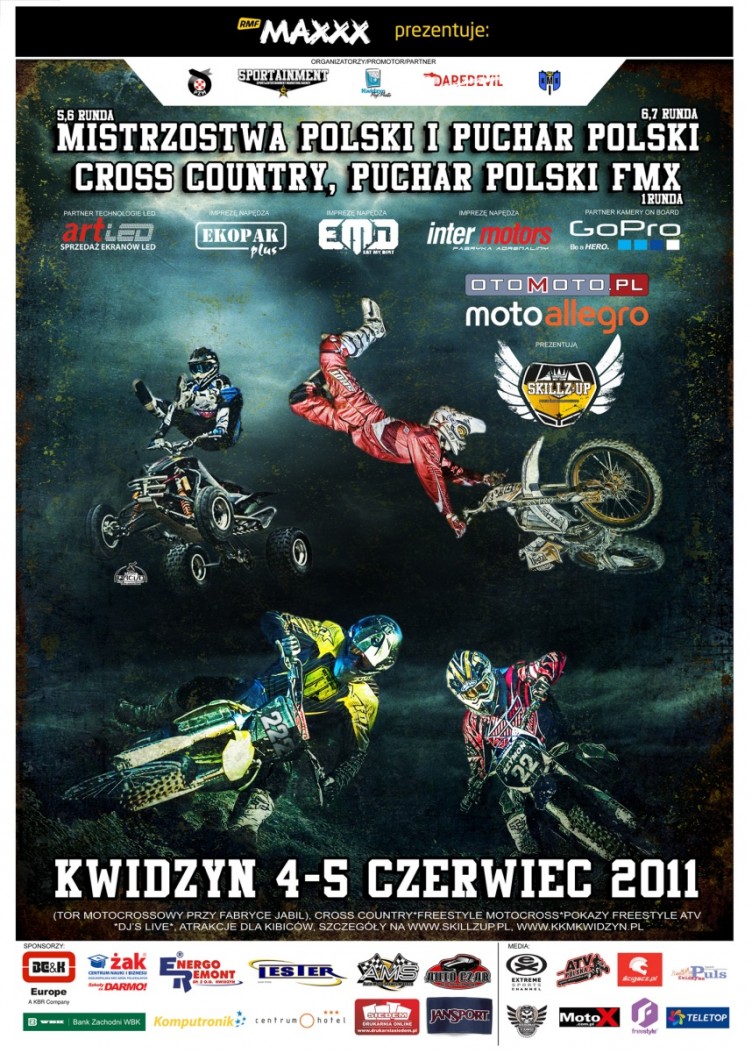 Plakat MP i PP Cross Country PP FMX Kwidzyn 2011