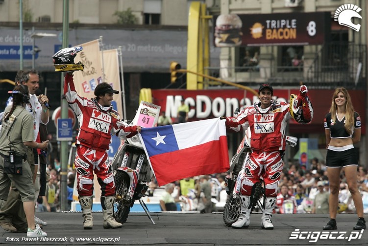 reprezentanci Chile start zawodow Dakar 2010