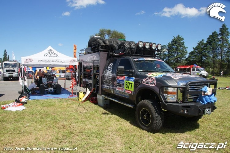 stanowisko serwisowe ATV Polska Dakar 2010