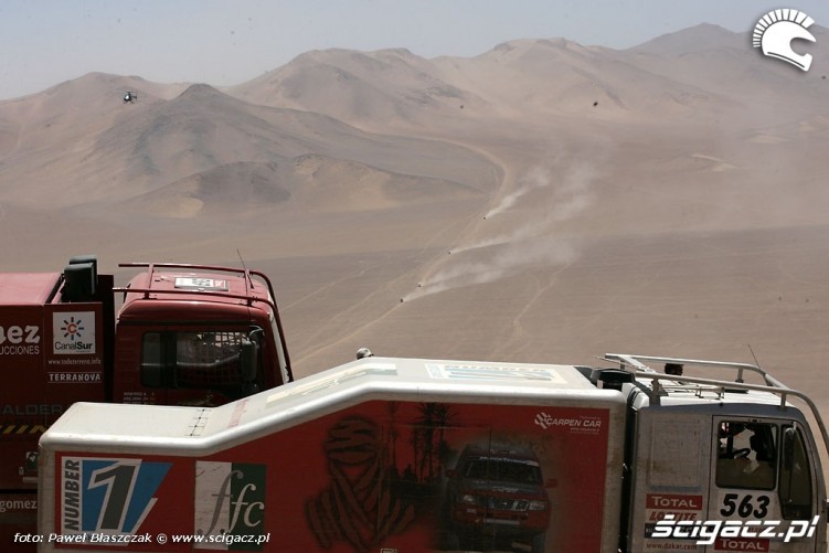 Rajd Dakar 2009 Pustynia Atacama ciezarowki