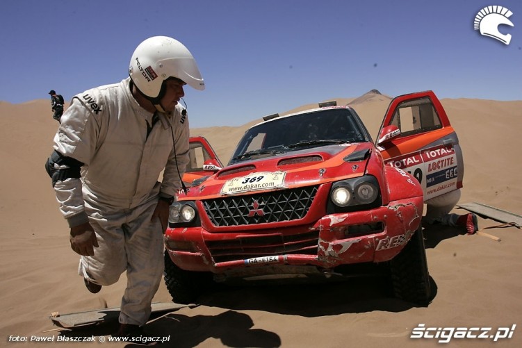 Rajd Dakar 2009 Pustynia Atacama piach