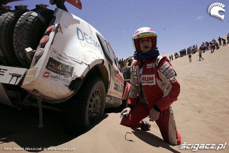 Rajd Dakar 2009 Pustynia Atacama wykopywanie