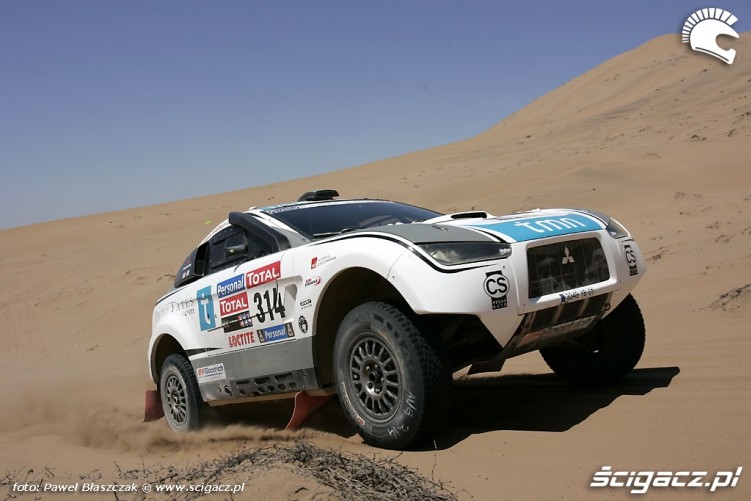 Rajd Dakar 2010 opuszcza pustynie Mitsubishi