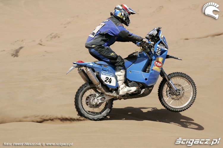 Rajd Dakar 2010 opuszcza pustynie jazda po piasku