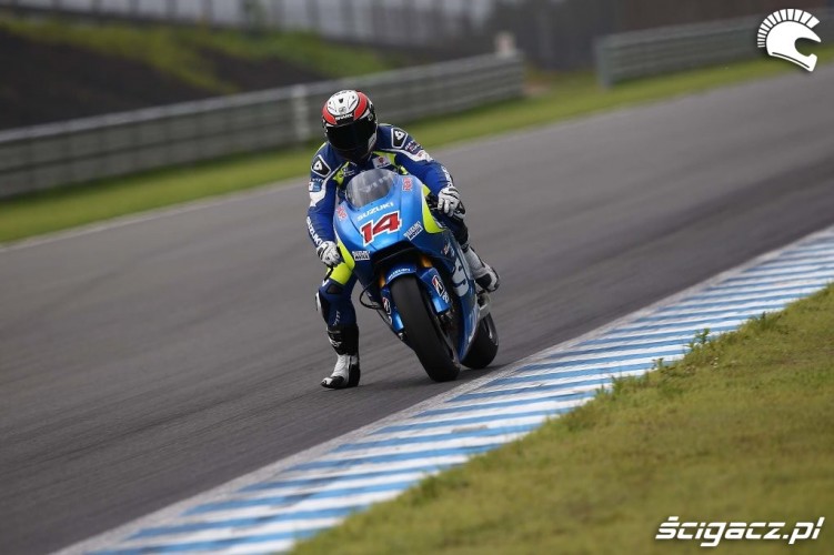 Hamowanie Testy Suzuki MotoGP