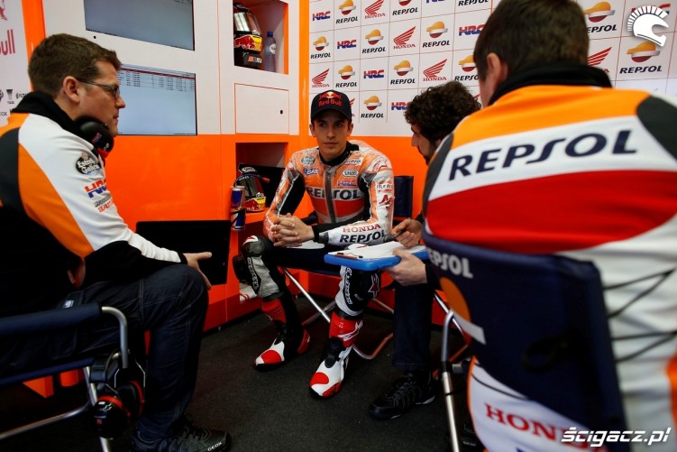 Marquez box testy przedsezonowe MotoGP Jerez 2013