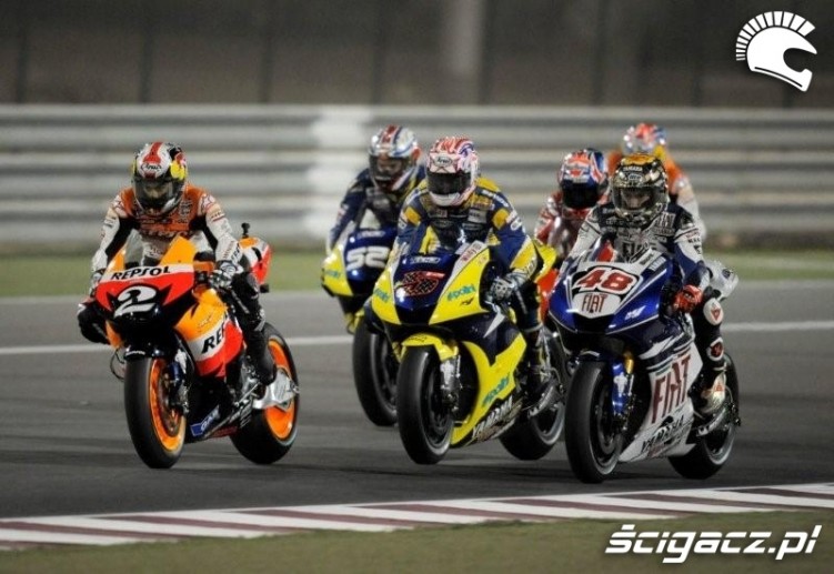 Walka MotoGP Katar wyscig