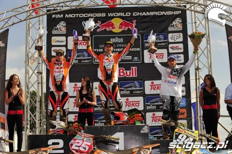 MX2 podium GP Holandii