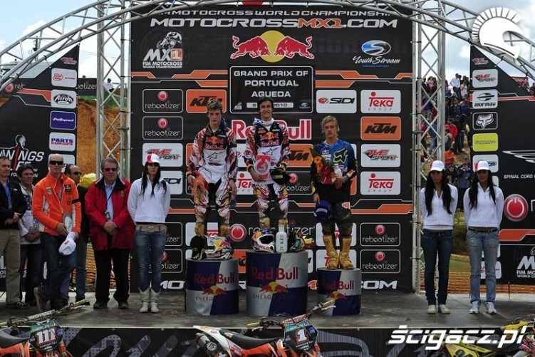 podium mx2 motocrossowe mistrzostwa swiata portugalia