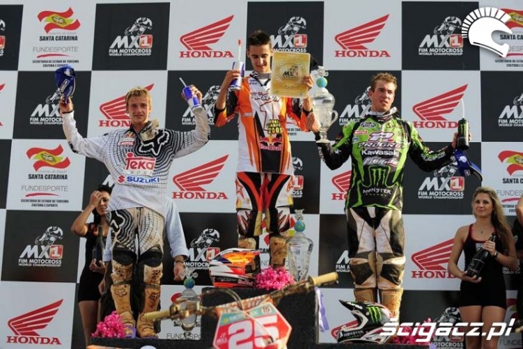MX2 podium GP Brazylii