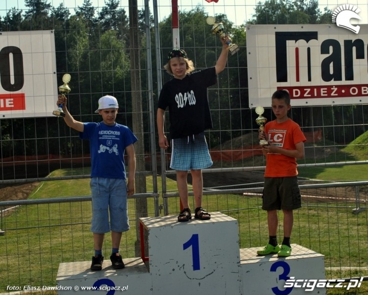 podium MX65 Puchar Polski Wschowa