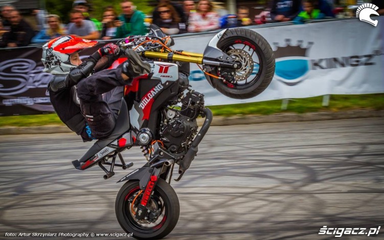 Piotrus stunt Moto Show Bielawa Polish Stunt Cup 2015