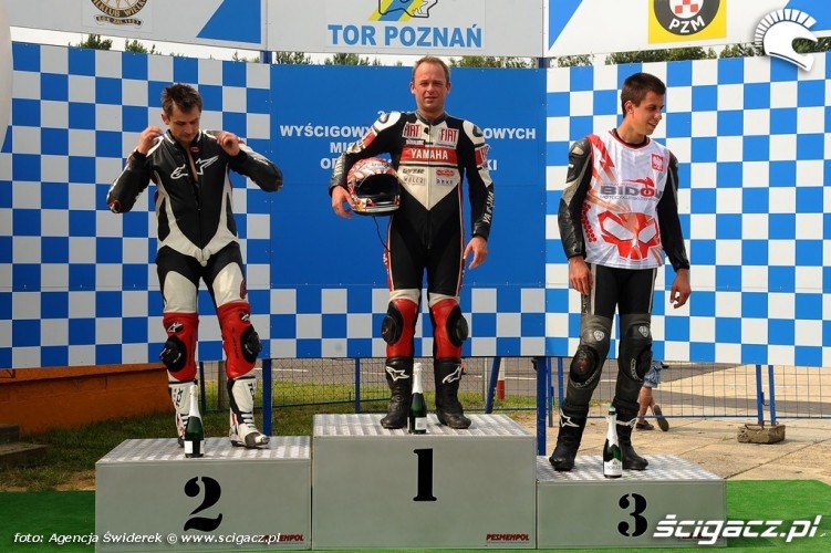 Podium Wyscigowe Motocyklowe Mistrzostwa Polski 2012 Poznan