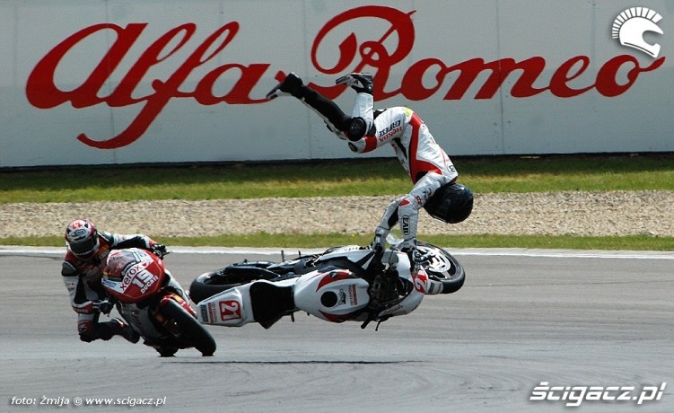 Maxime Berger Brno crash photo