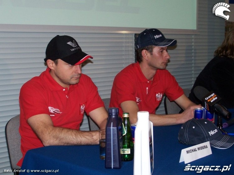 Michal Widera i Grzegorz Knapp zawodnicy Ice Racing