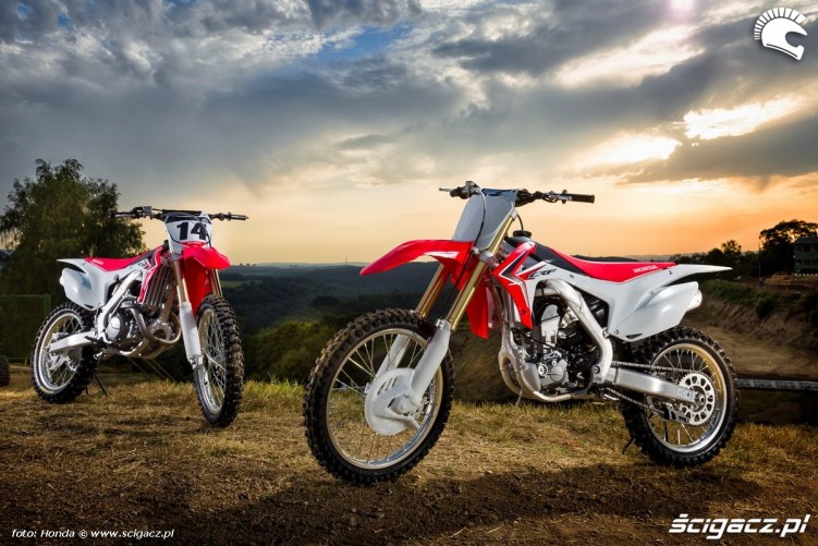 crf250r 2014 dwa motocykle