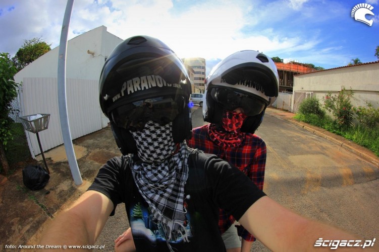 selfie na motocyklu