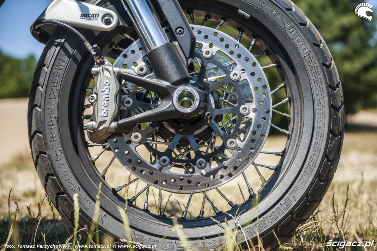 Ducati Scrambler 1100 Special test motocykla 2018 hamulec przod