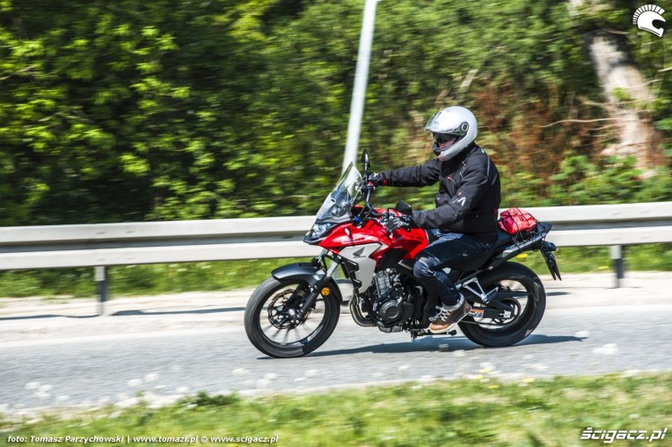 Honda CB500X test motocykla 2019 Konrad Bartnik