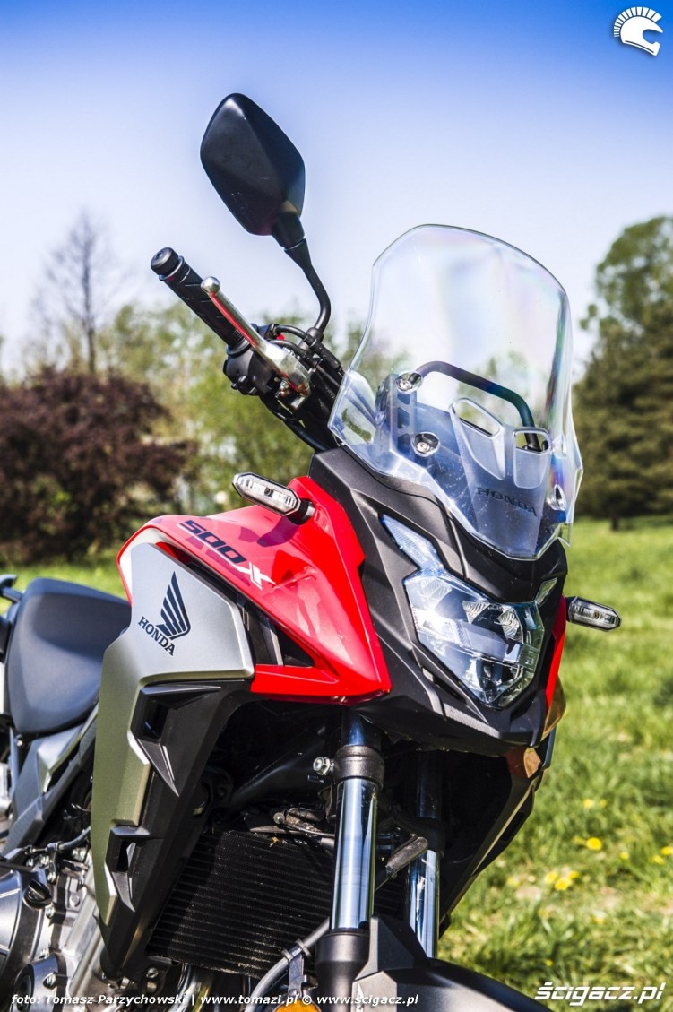 Honda CB500X test motocykla 2019 owiewka
