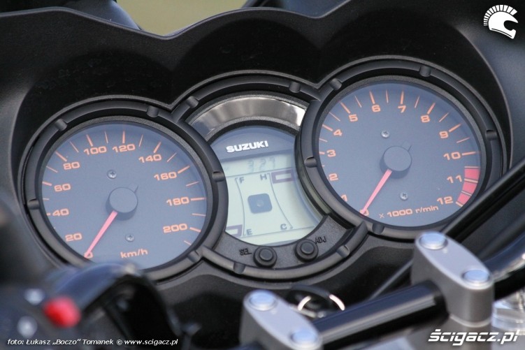 zegary Suzuki DL650 test