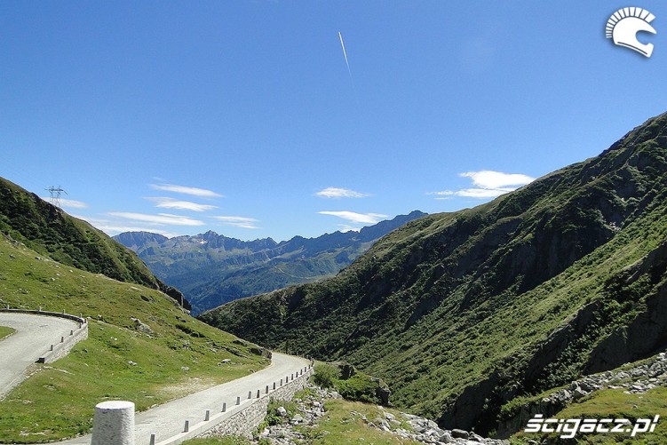 Gotthardpass Tremola widok