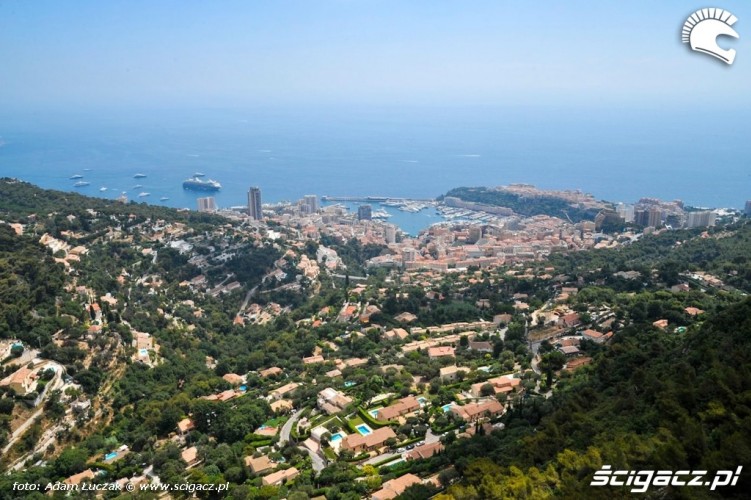 17 Widok na Monaco z La Turbie