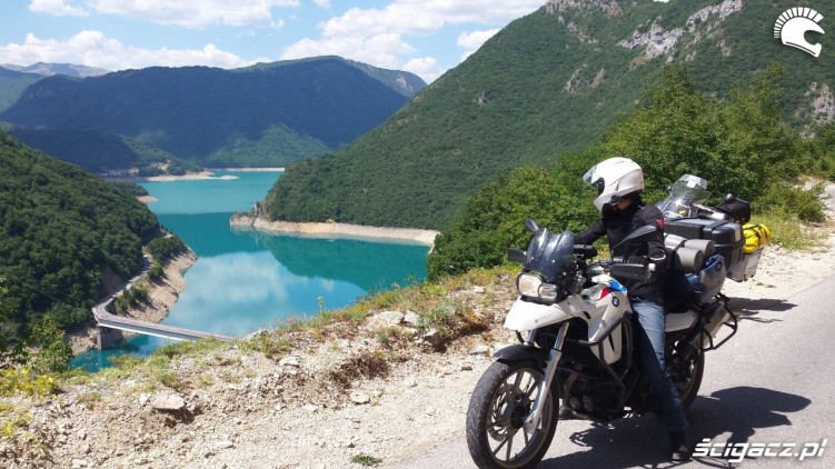 Czarnogora rzeka Piva jezioro Pivsko podjazd od Hum do Durmitoru