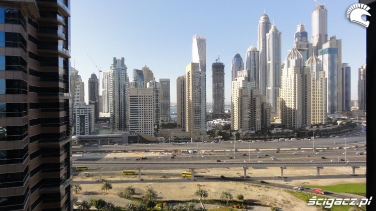 Dubai widok z okna Toniego