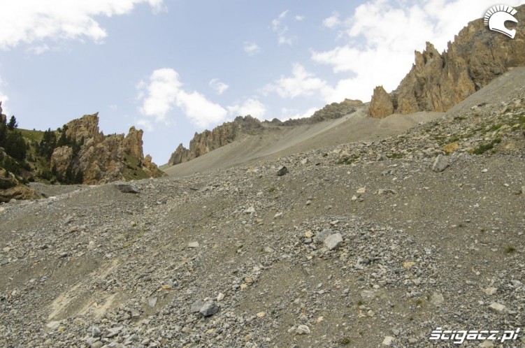 skalna pustynia na Col d Izoard