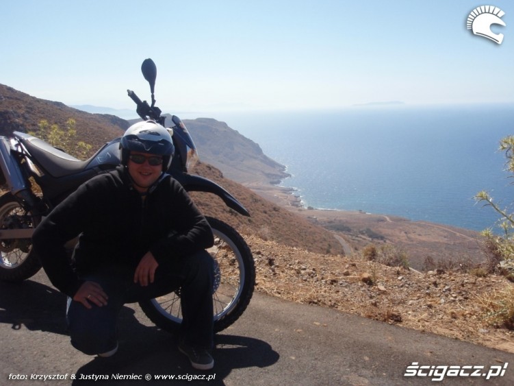 nad morzem z moto motocyklem po Krecie 2010