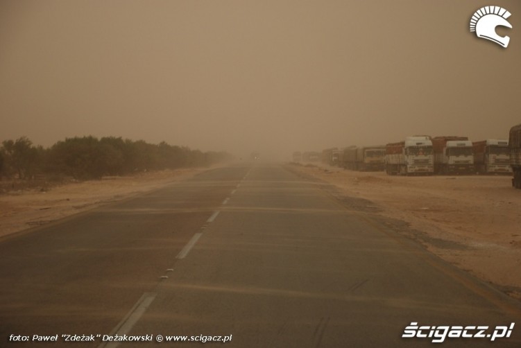 burza piaskowa Libia Quad Adventure
