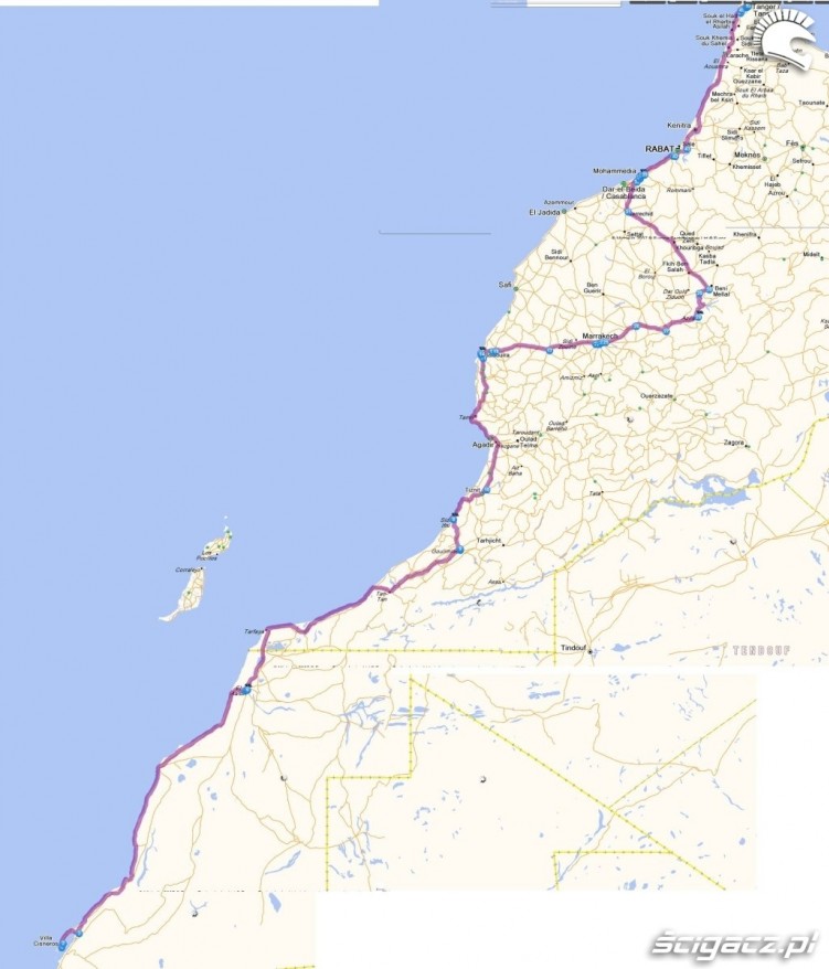 maroko trasa powrotna motoeuro