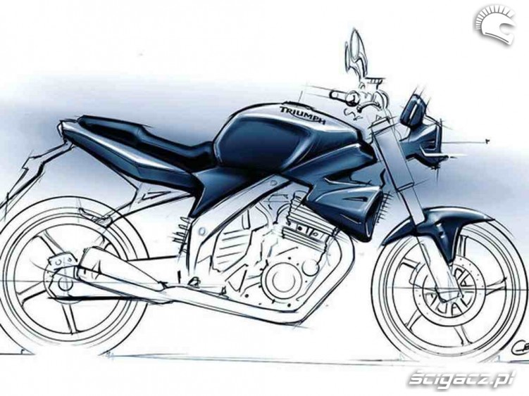 Triumph 250cc szkic