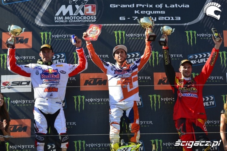 MX1 podium Kegums