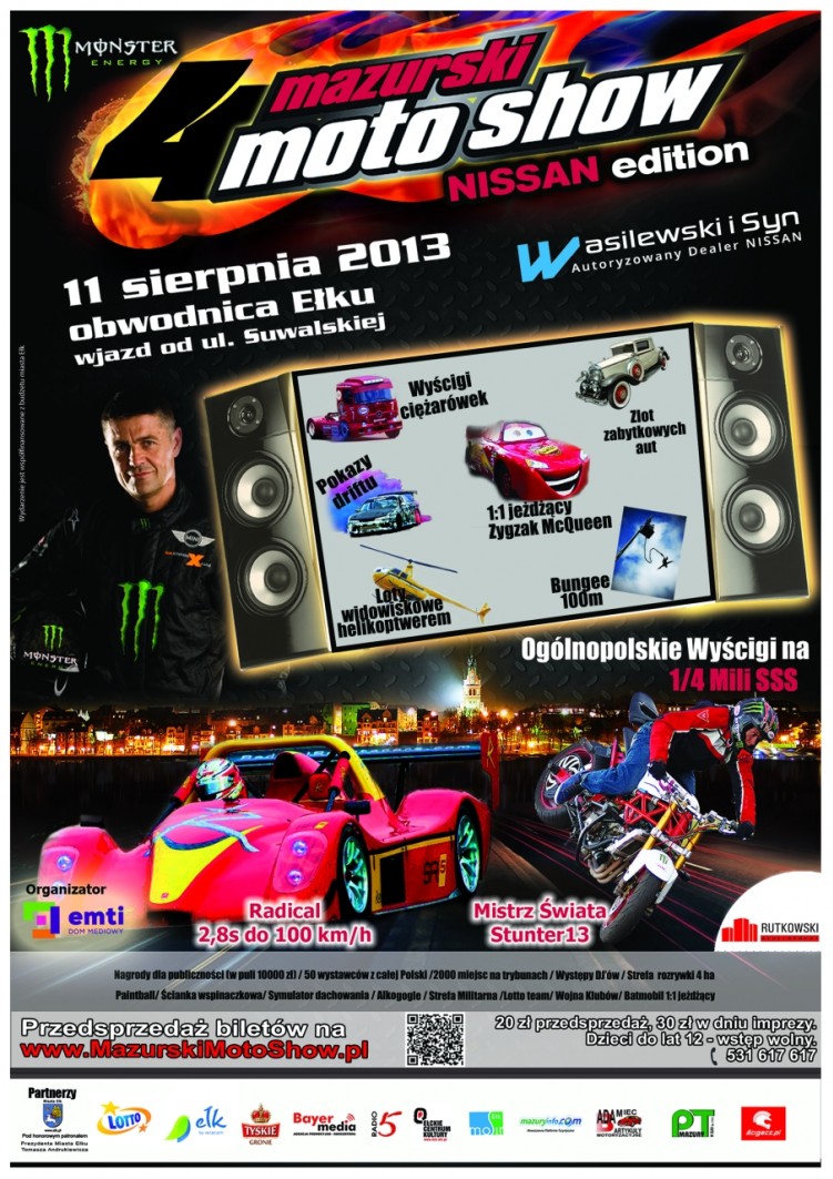 plakat mazurskiego moto show 2013