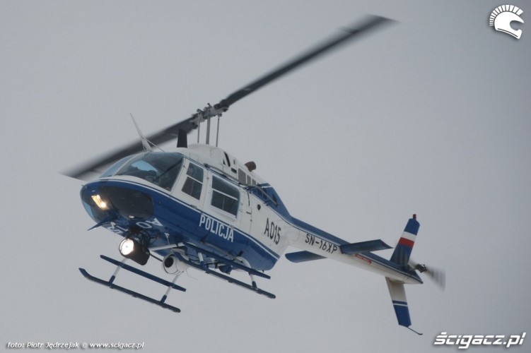 policyjny helikopter