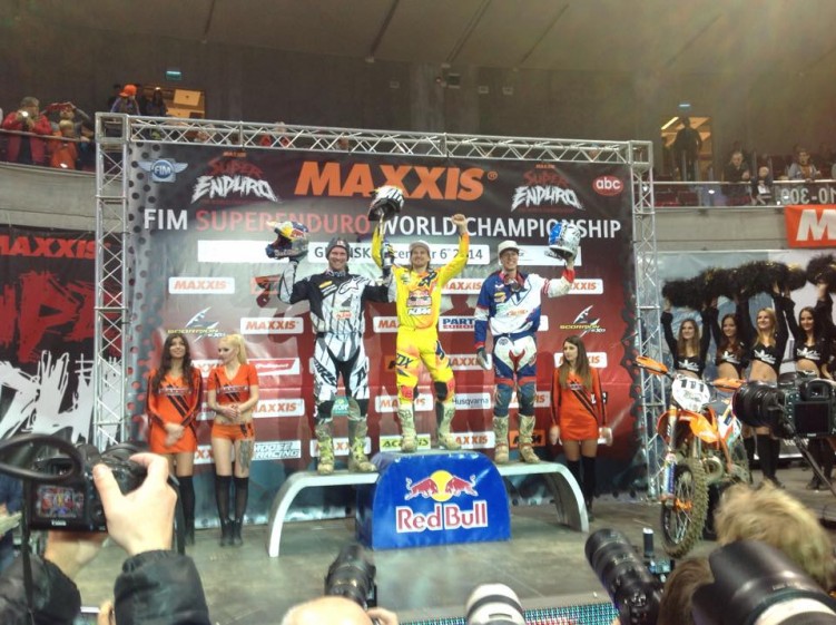 Super Enduro Blazusiak 2014 podium