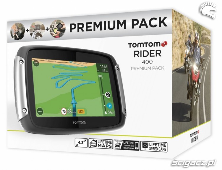 Tom Tom Rider 400 premium pack opakowanie