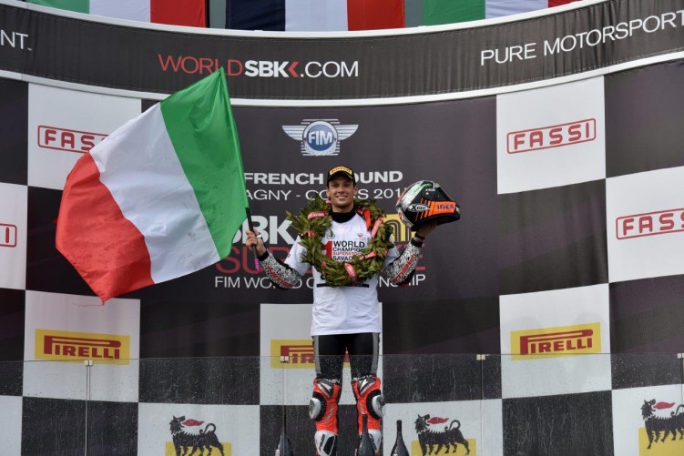 Magny Cours Pirelli Savadori podium