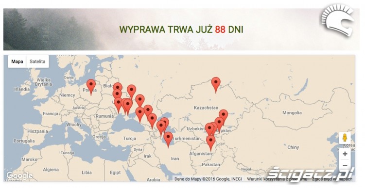 wyprawa skuter polska