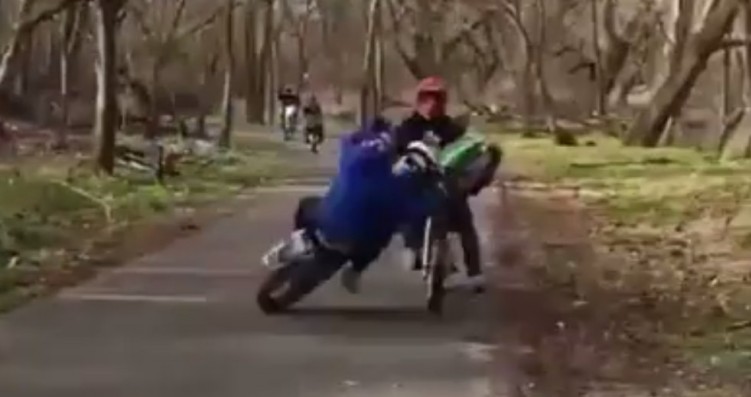 wypadek motocyklowy podczas treningu