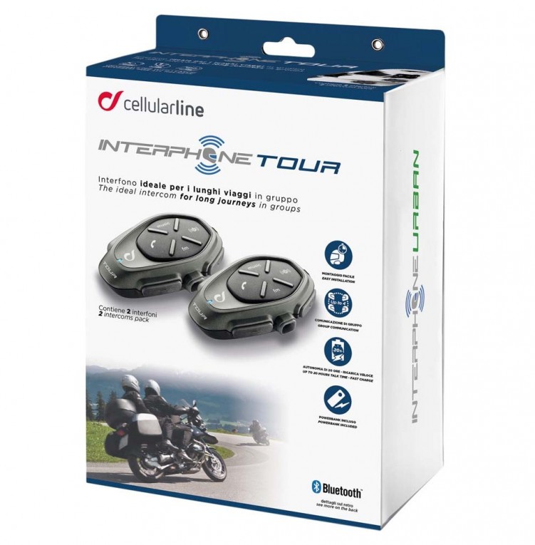 interphone cellularline interphone tour twin pack