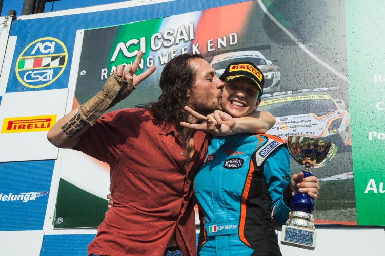 Italian race podium