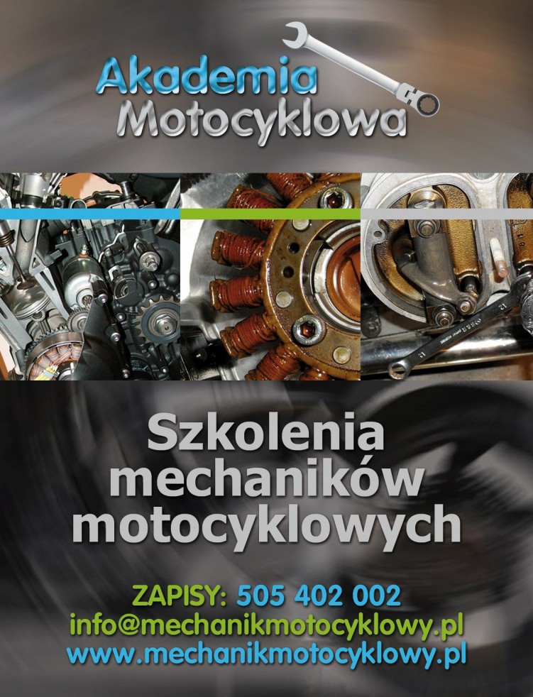 akademia motocyklowa plakat