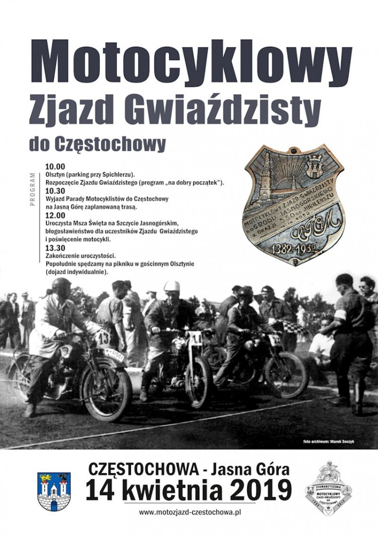 Motocyklowy Zjazd Gwiazdzisty do Czestochowy
