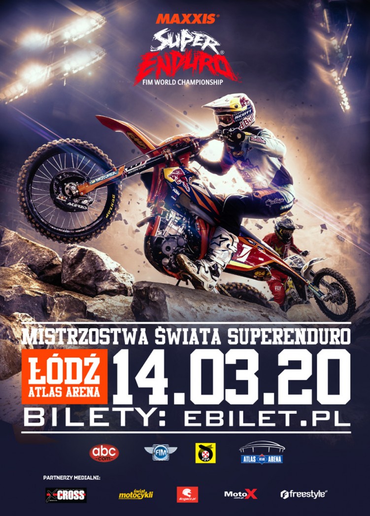 plakat Mistrzostwa Swiata SuperEnduro 2019 2020 Lodz 5