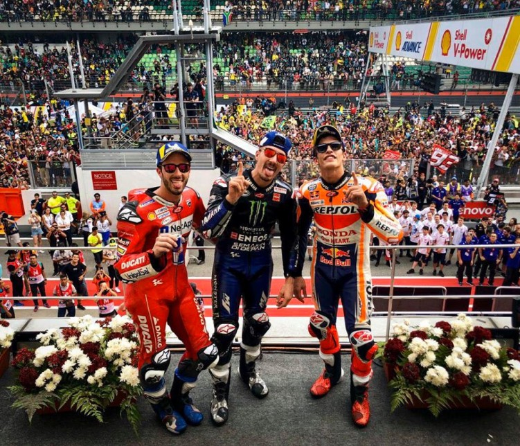 GP Malezji podium