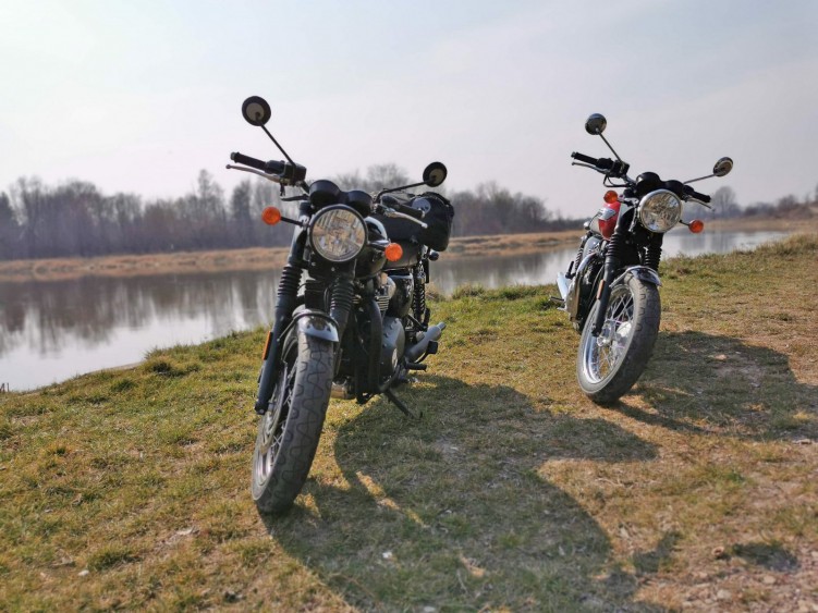 Triumph Bonneville dwa motocykle t100 t120 drohiczyn